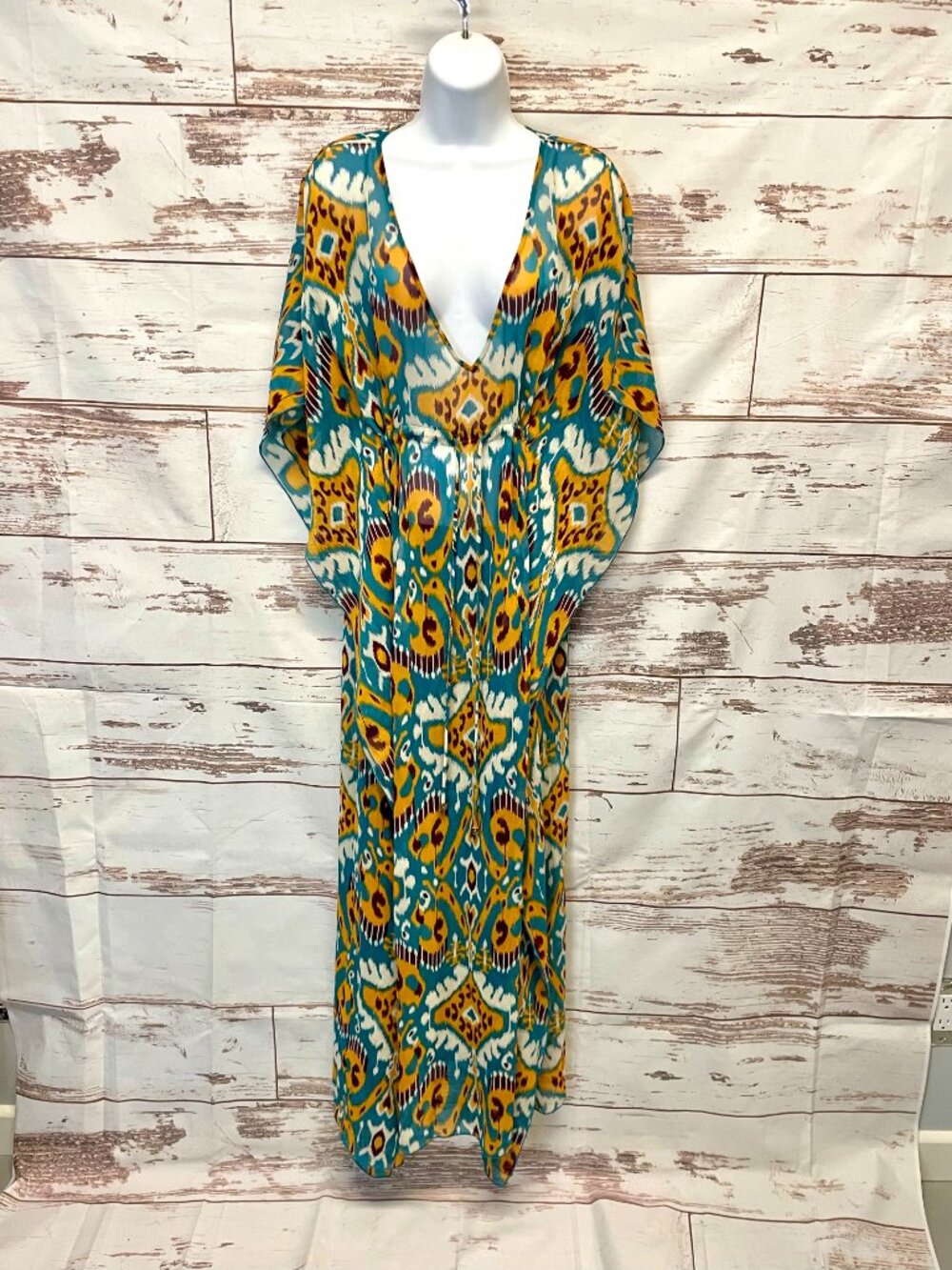 Tory Burch Silk Caftan Swim Cover Up